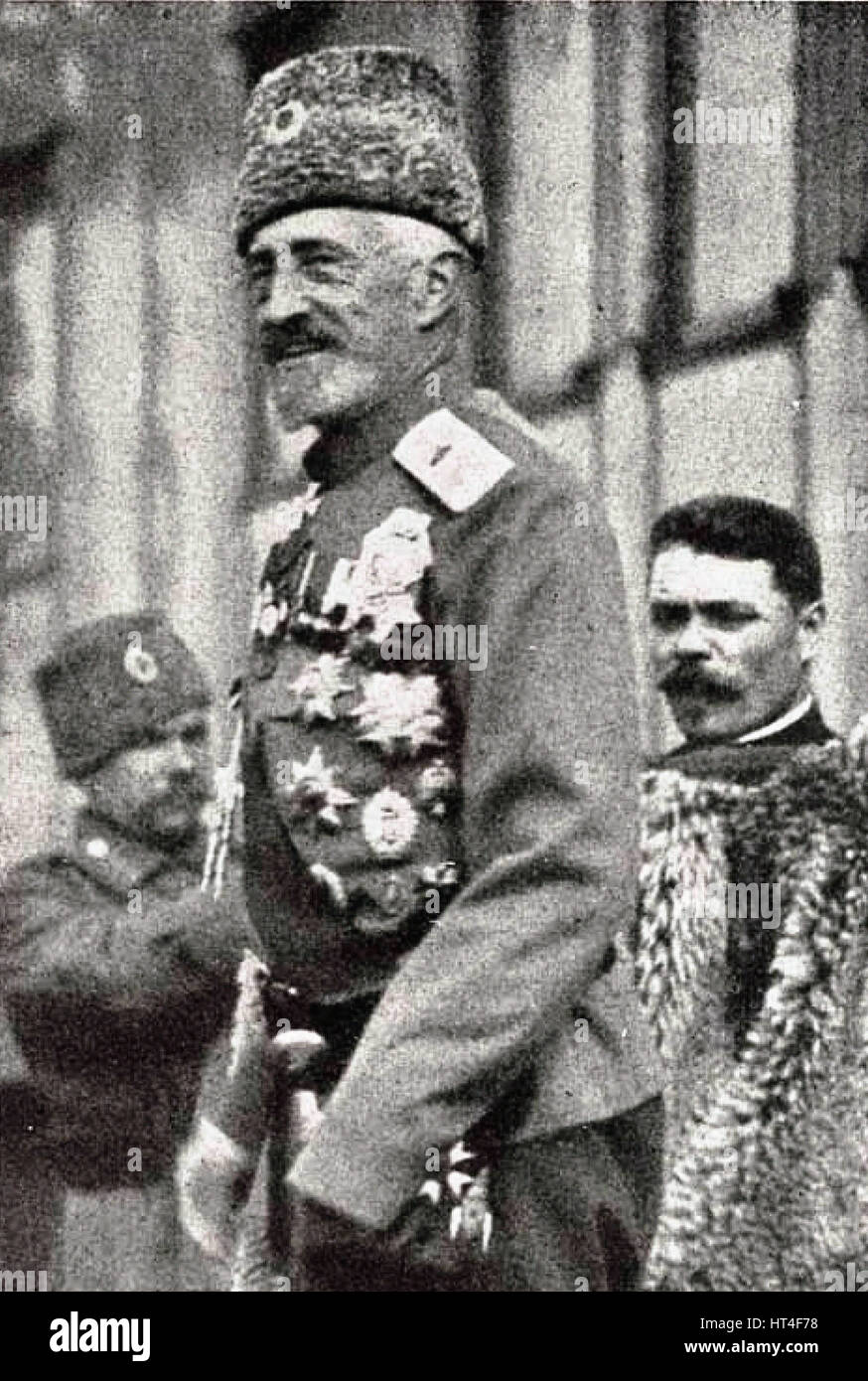 Ritratto del Granduca Nicholas Nikolaevich della Russia sul Caucaso parte anteriore Foto Stock