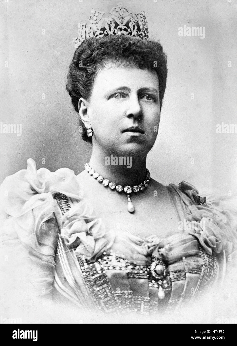 Ritratto di Maria Alexandrovna Duchessa di Saxe-Coburg e Gotha Foto Stock