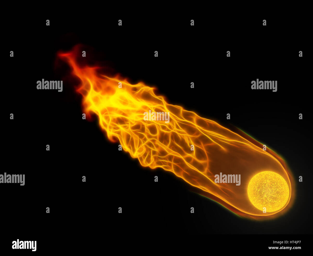 3d illustrazione della palla di fuoco Foto Stock