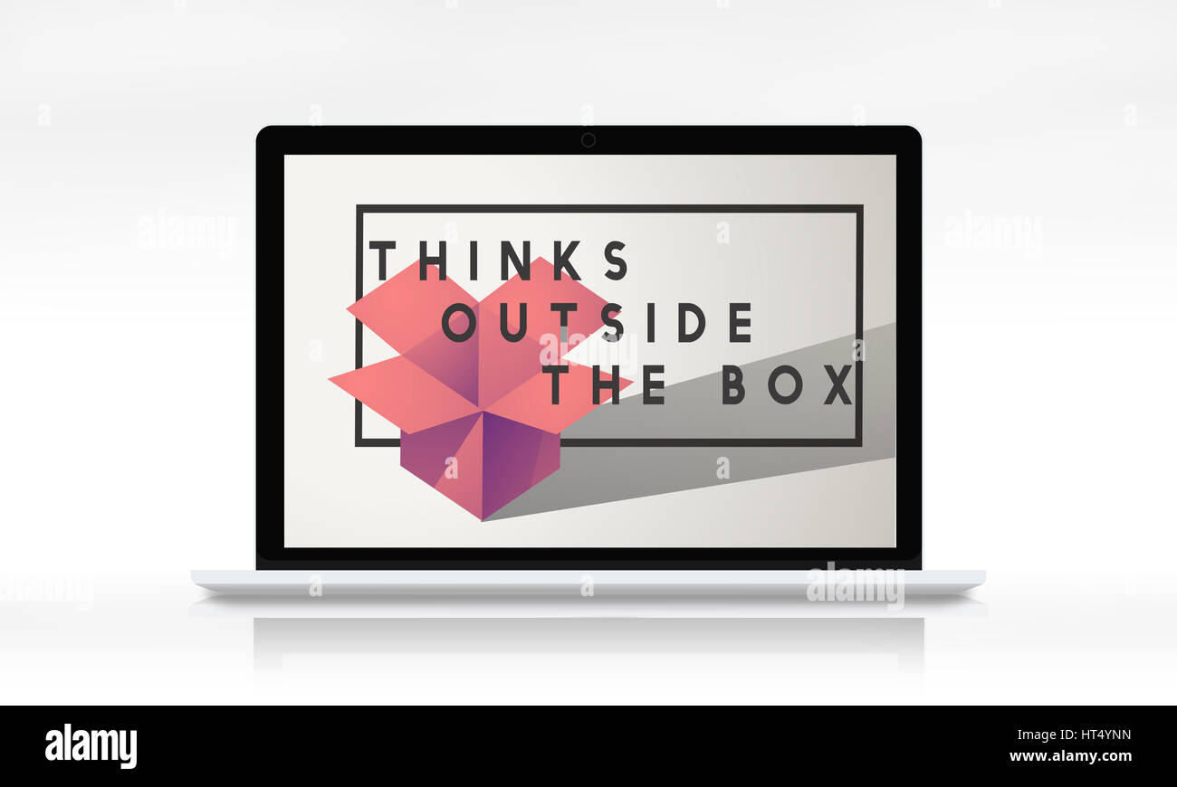 Il design creativo di idee di immaginazione e di concezione moderna Foto Stock