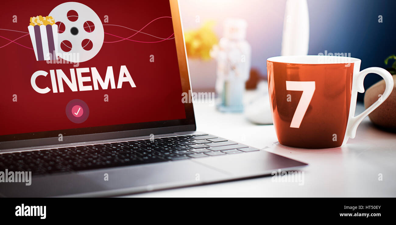 Filmati eventi di intrattenimento multimediale digitale Foto Stock