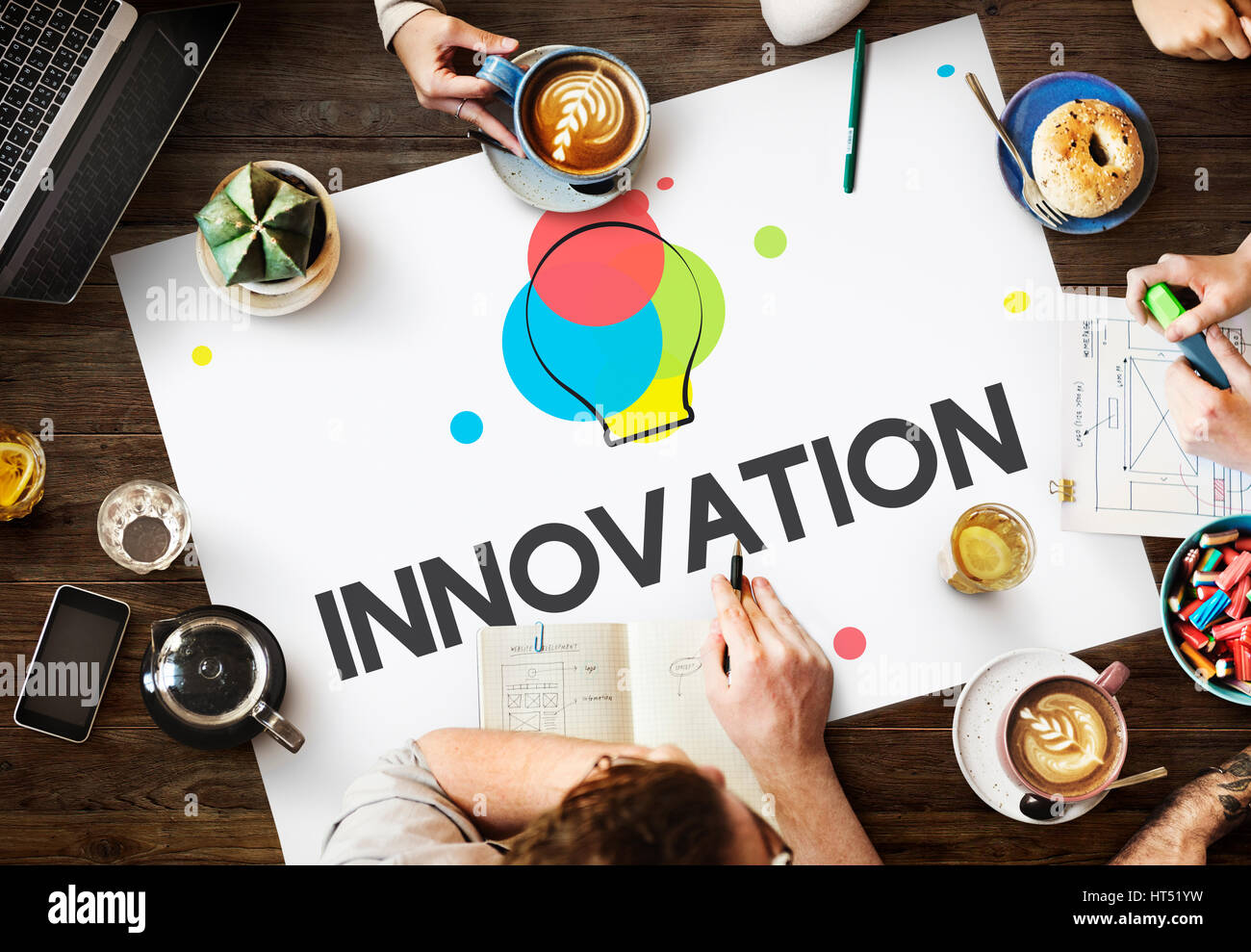 Creative Design Process Thinking concetto di innovazione Foto Stock