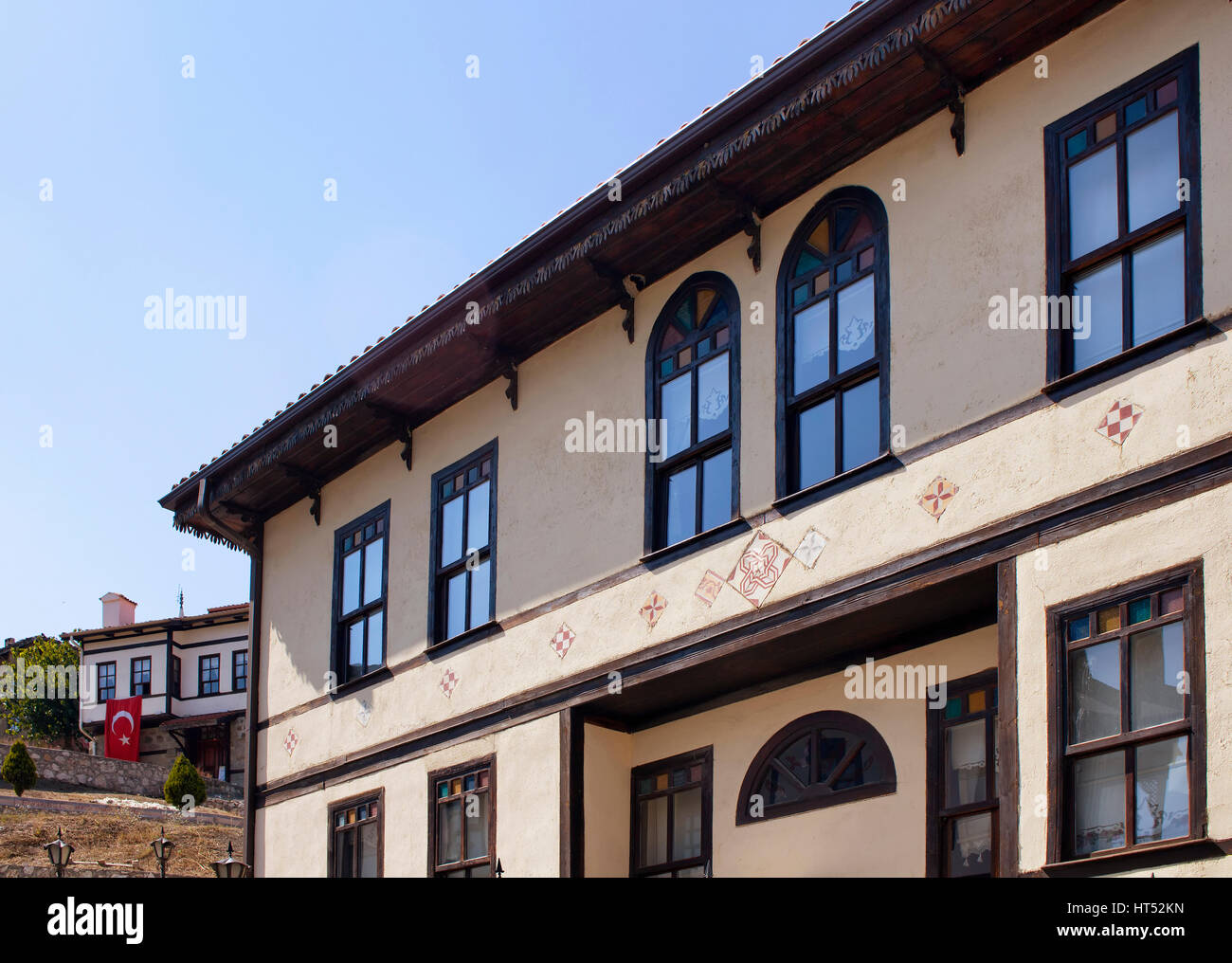 Tradizionale, vecchio e storico anatolica house (mansion) in Tarakli storico quartiere nel nord-ovest della Turchia. Esso è circondato da una foresta e trova Foto Stock