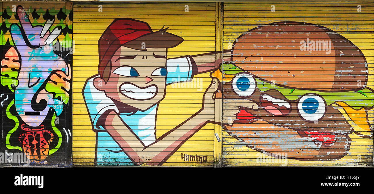 Street Art Manchester Foto Stock