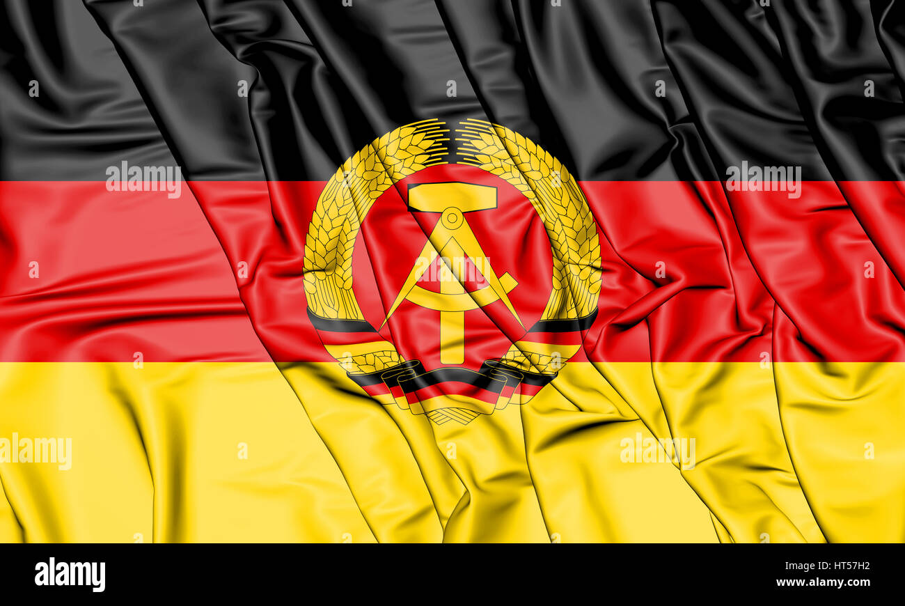 3d Realista Ondulación Bandera De Sajonia-anhalt Es Un Estado De