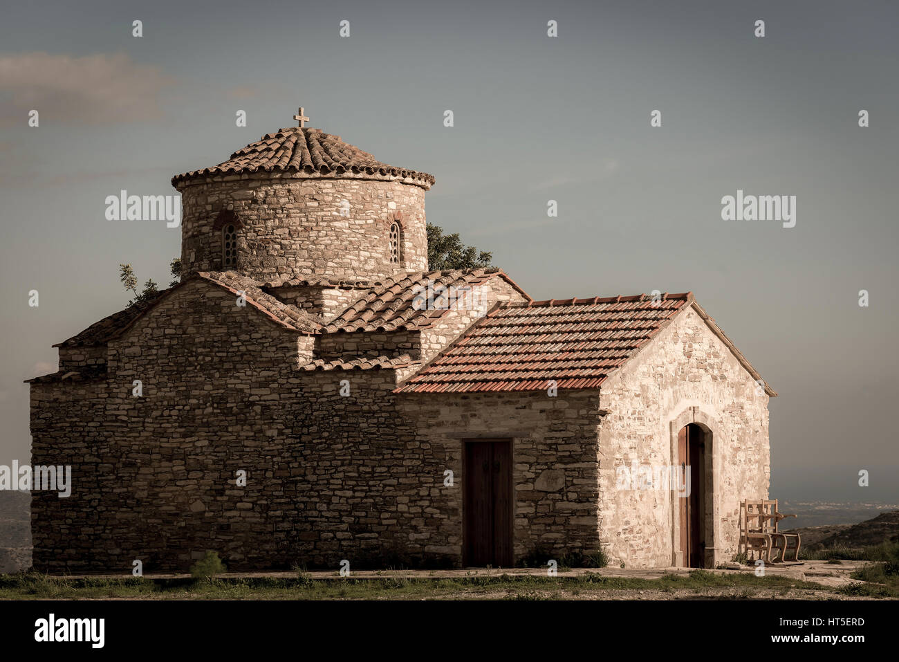 San Michele Arcangelo Chiesa. Kato Lefkara village. Distretto di Larnaca, Cipro. Foto Stock