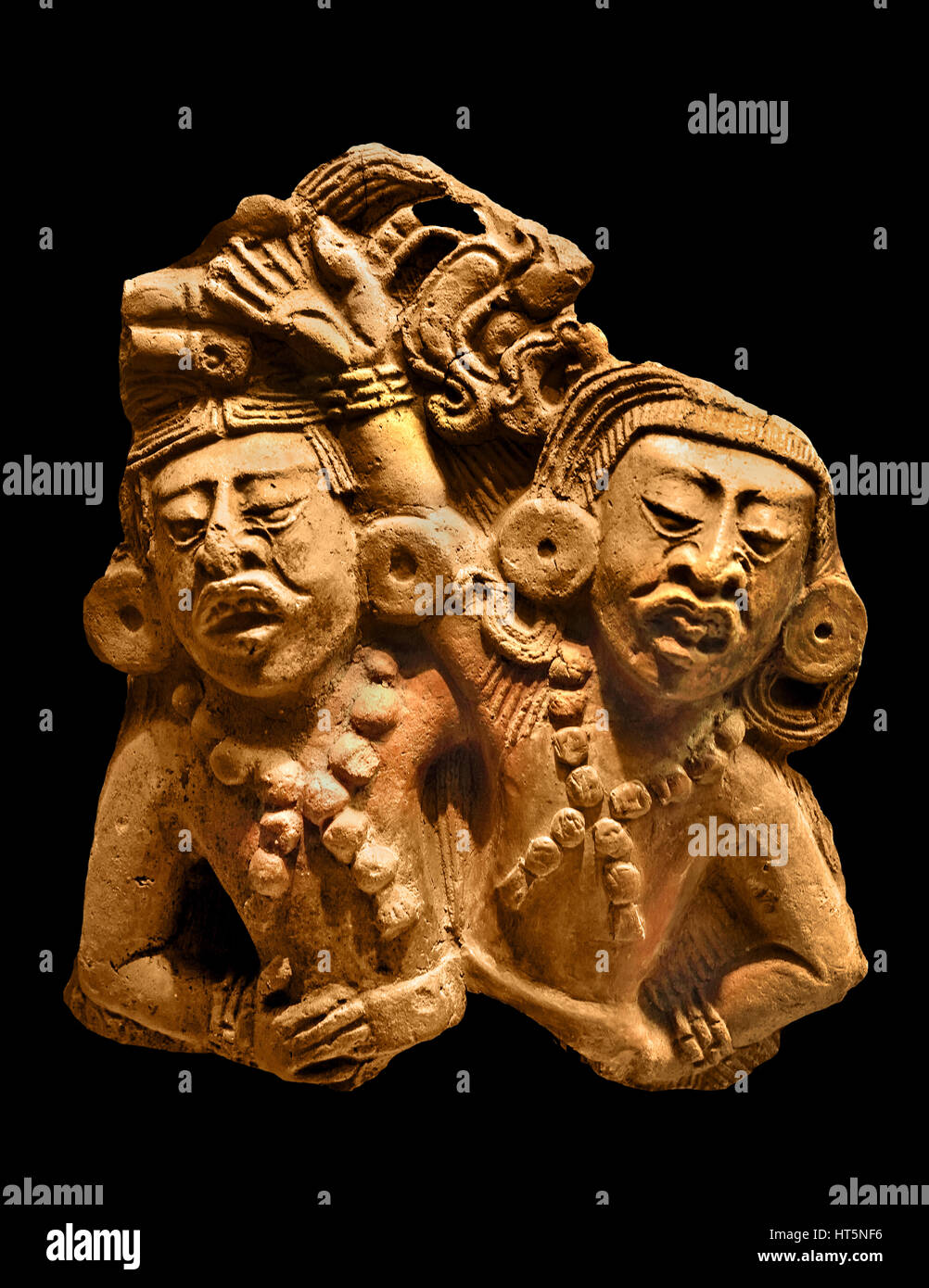 La divina Hero TwinsTon figura coppia fine Classics Guatemala Maya (Cultura) 18,4 x 16,2 x 5,1 cm Maya - Maya Mesoamerican - Pre colombiana civiltà America centrale ( 2600 BC - 1500 AD ) American Foto Stock