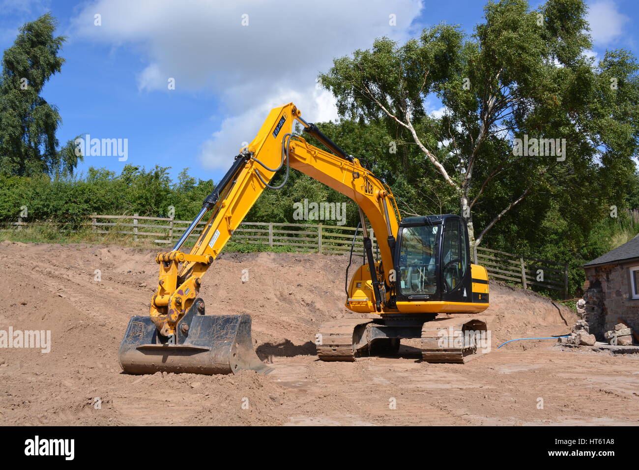 JCB JS145 Escavatore Foto Stock