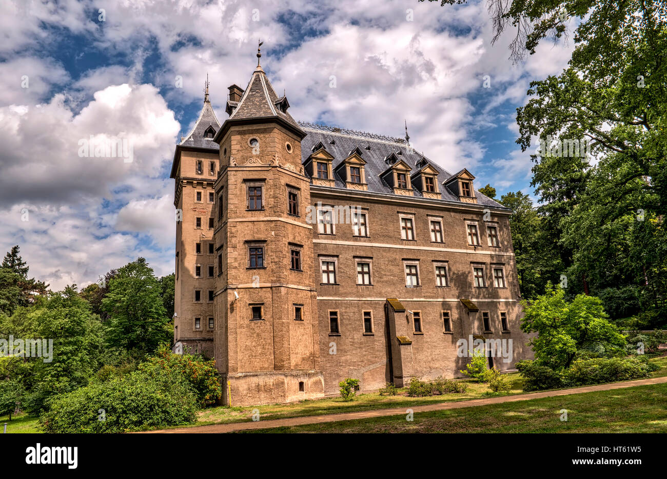 Il castello di Goluchow in Polonia Foto Stock