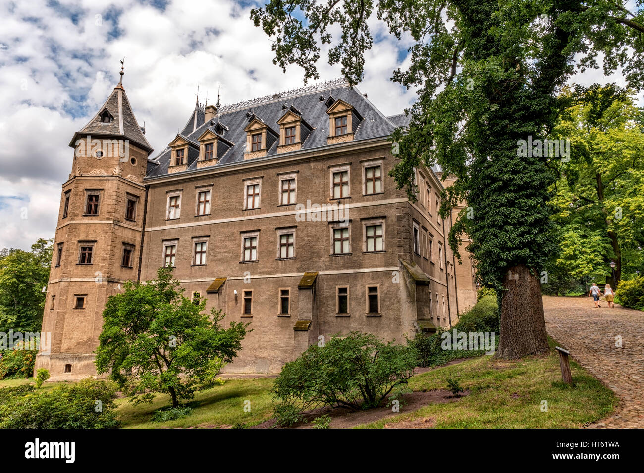 Il castello di Goluchow in Polonia Foto Stock