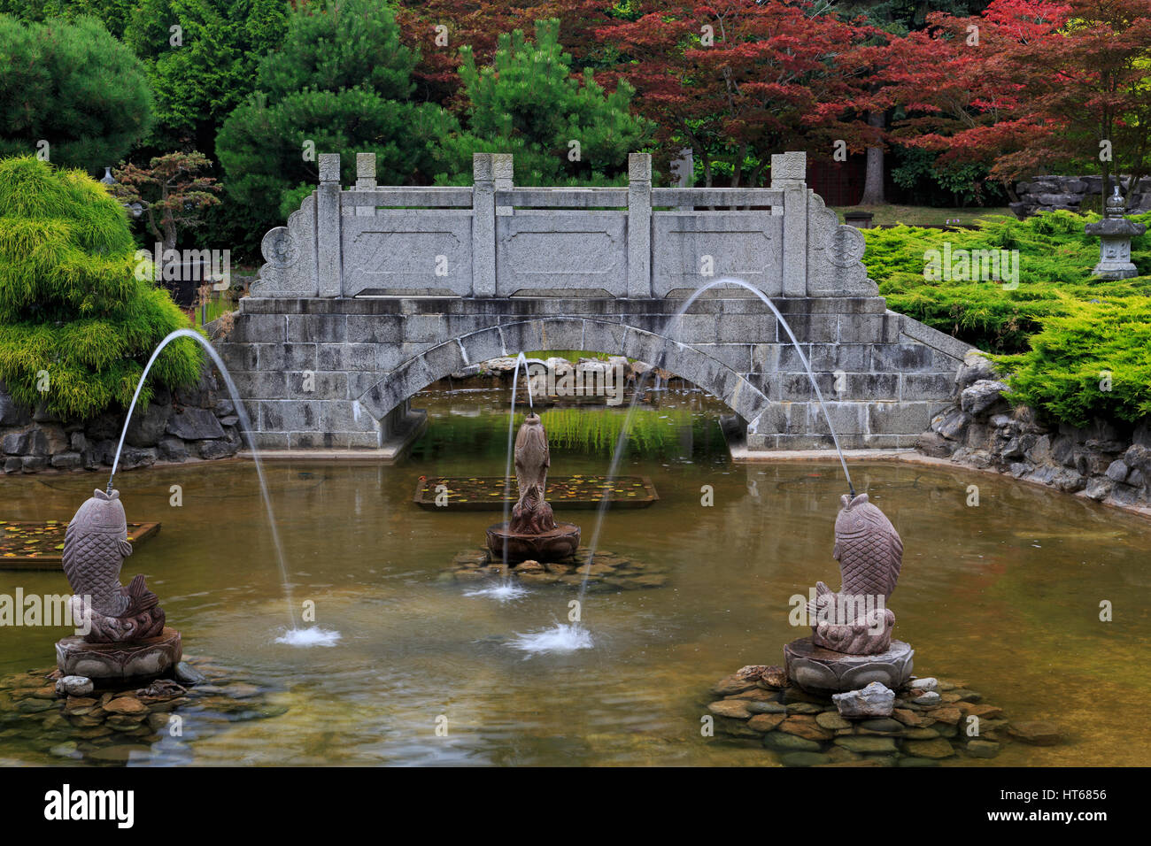 International tempio buddista, Richmond, Vancouver, British Columbia, Canada, America del Nord Foto Stock