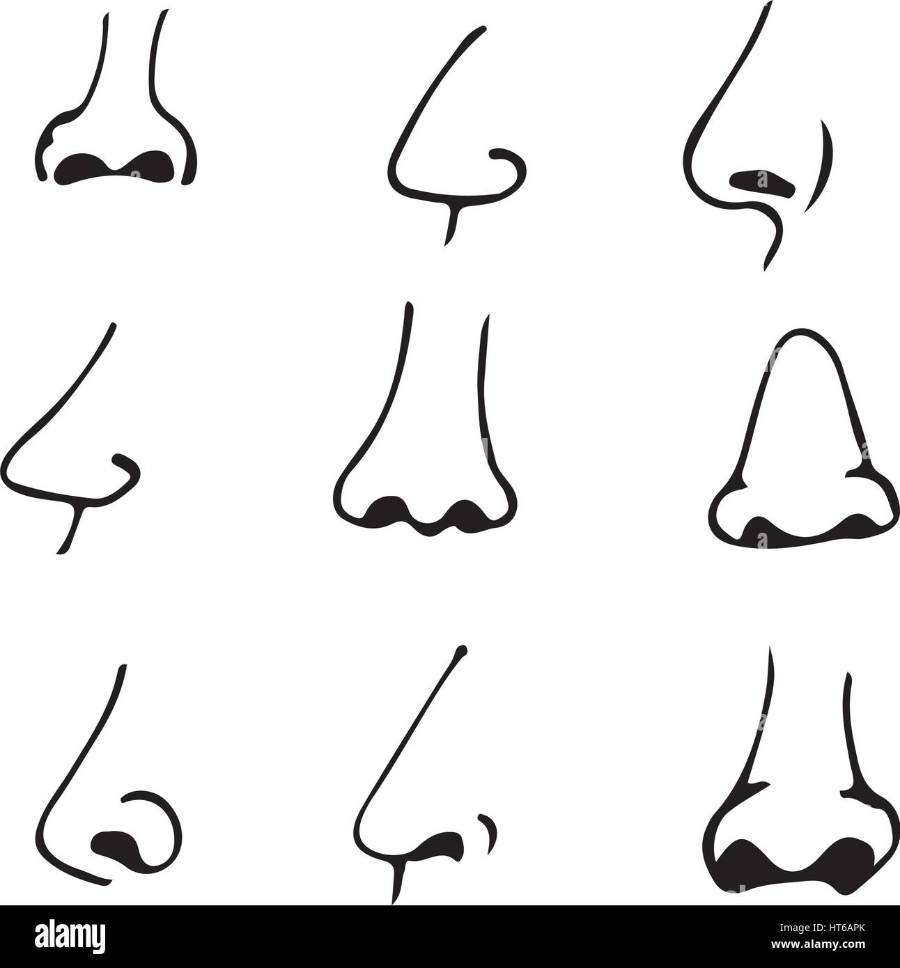Disegnare A Mano Naso Icon Illustrazione Doodle Design Immagine E Vettoriale Alamy