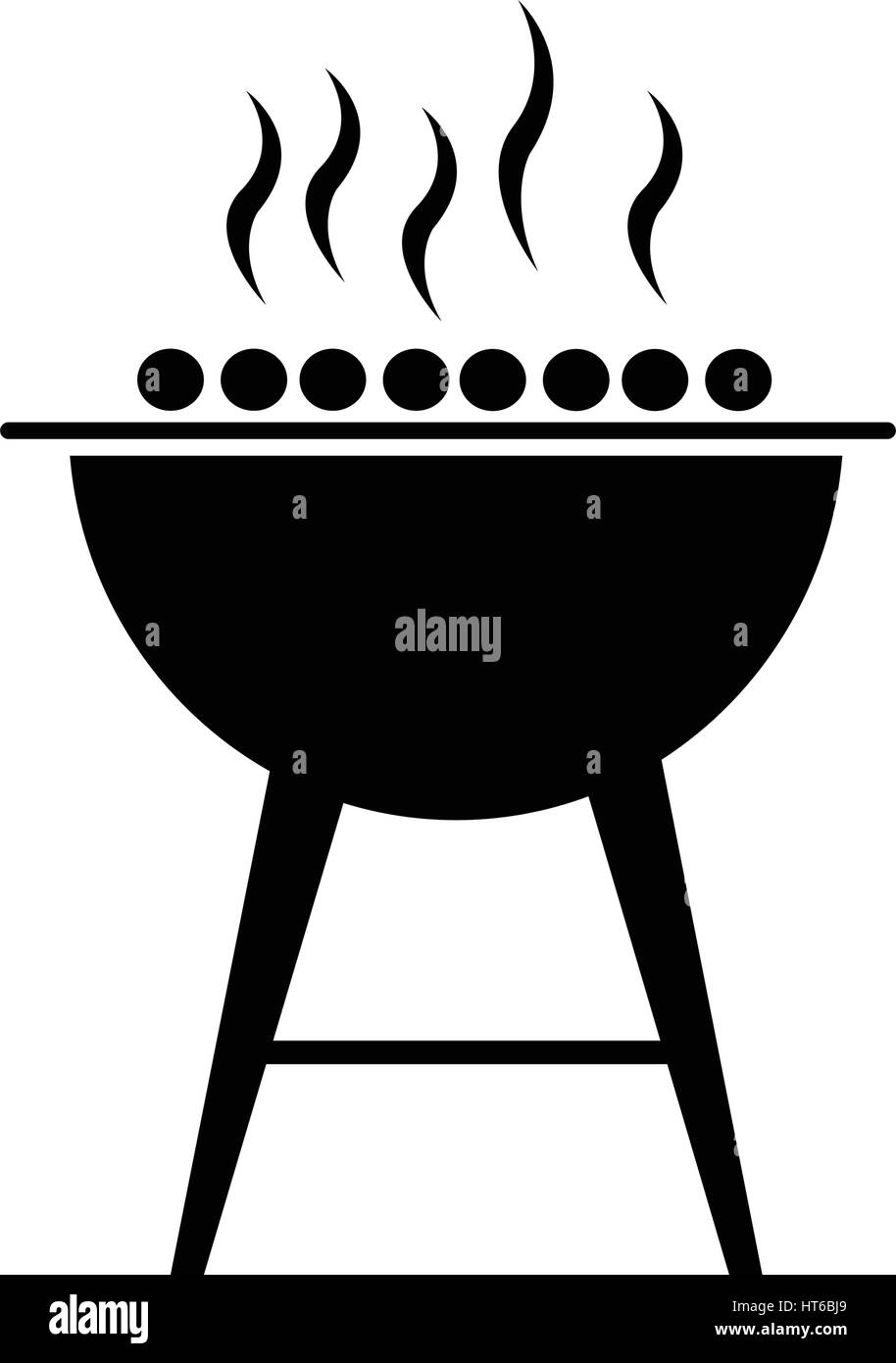 Icona di bbq illustration design Illustrazione Vettoriale