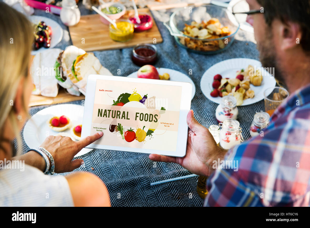 Mangiare sano cibo concetto di nutrizione Foto Stock