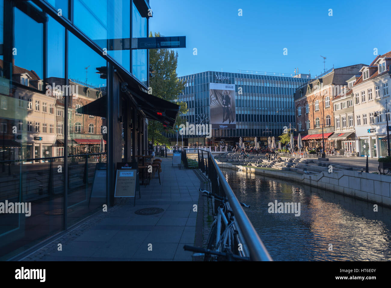 Magasin shopping venter, Aarhus, Europea città culturale nel 2017, Nord dello Jutland, Danimarca Foto Stock