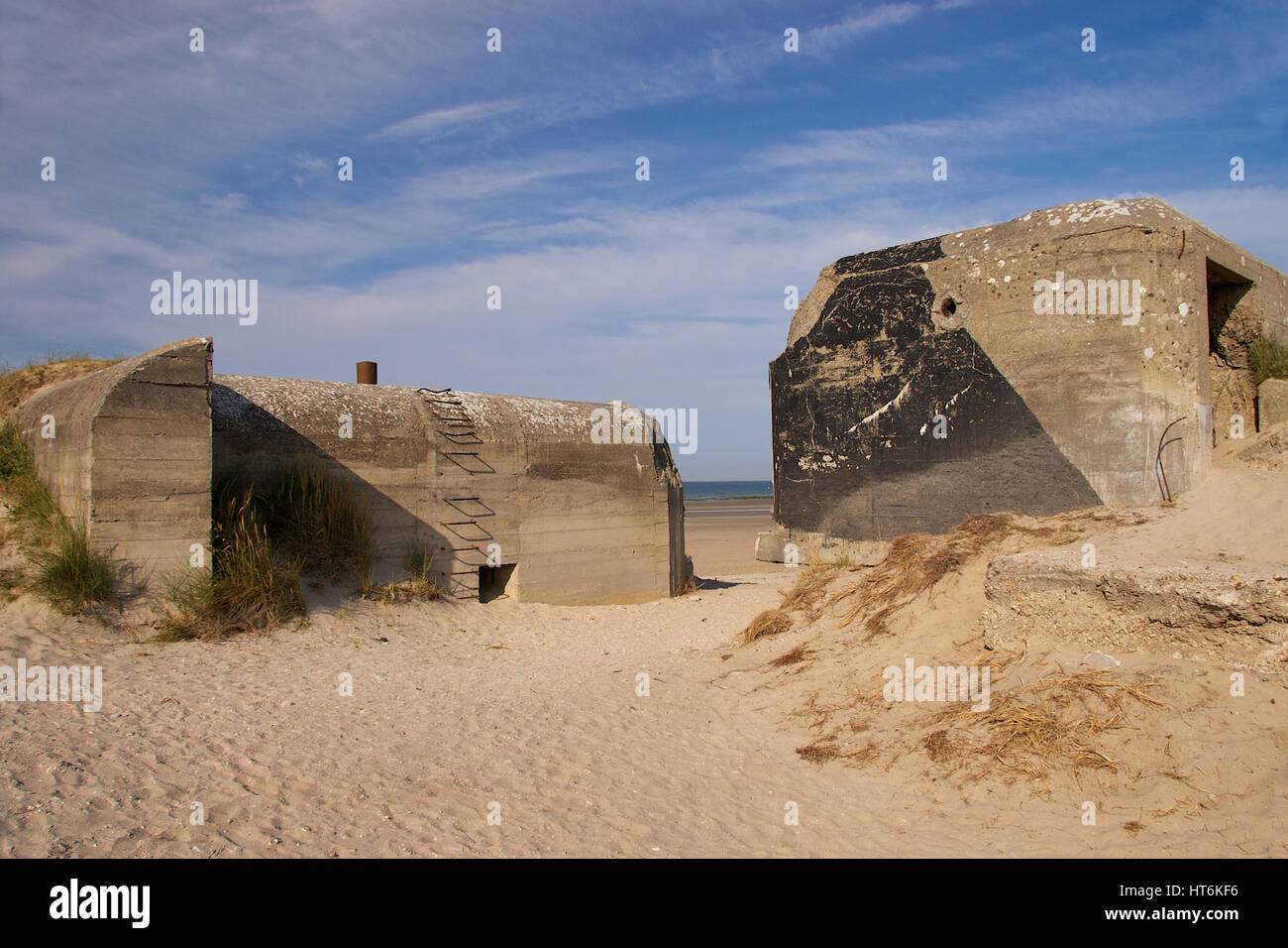 Utah Beach, Normandia, Francia Foto Stock