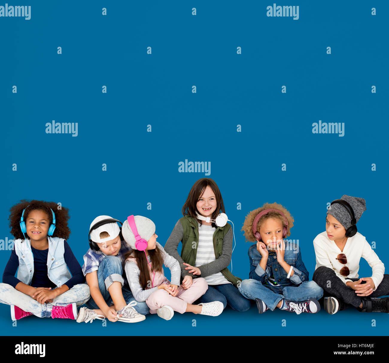 Studio modello persone sparare Kid bambini Foto Stock