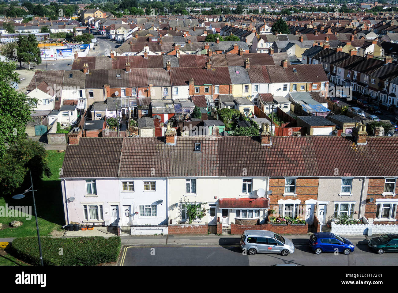 Lo skyline di Swindon, Regno Unito. Foto Stock