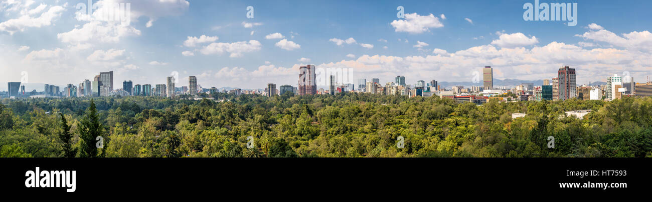 Vista panoramica della Città del Messico Foto Stock