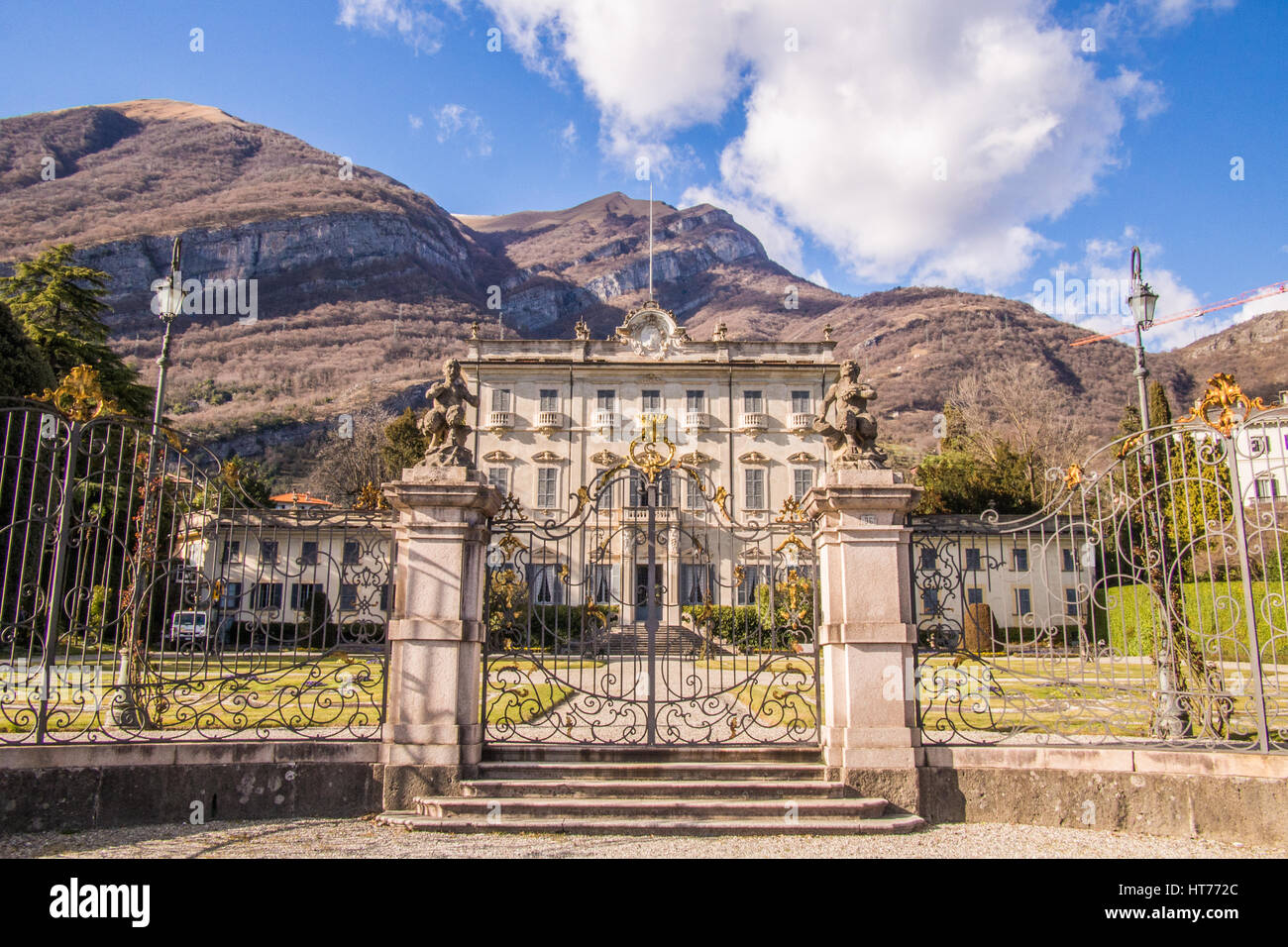 Villaggio sul Lago di Como, Regione Lombardia, Italia (tra Menaggio e Lenno sul lato ovest del Lago) Foto Stock