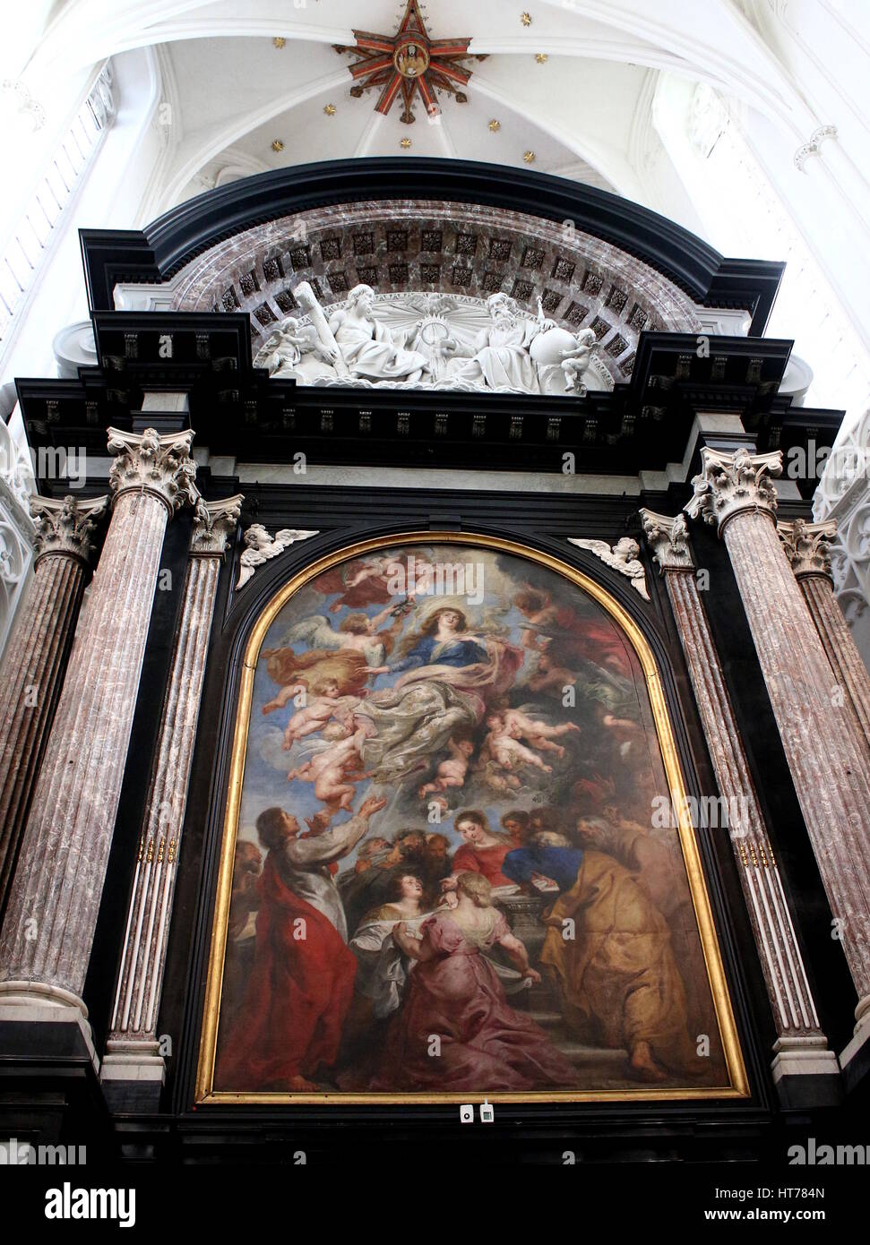 Peter Paul Rubens - Assunzione della Vergine Maria (De hemelvaart van Maria, 1626), la Cattedrale di Nostra Signora, Anversa, Belgio Foto Stock