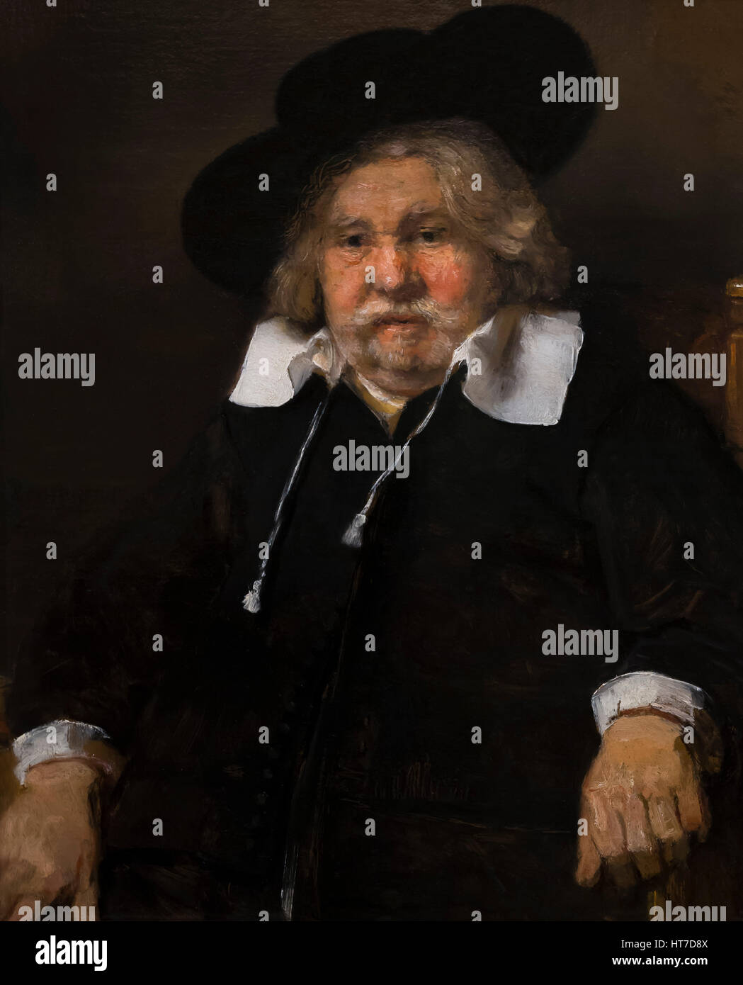 Ritratto di un uomo anziano, da Rembrandt, 1667, Royal Art Gallery, il museo Mauritshuis, l'Aia, Paesi Bassi, Europa Foto Stock