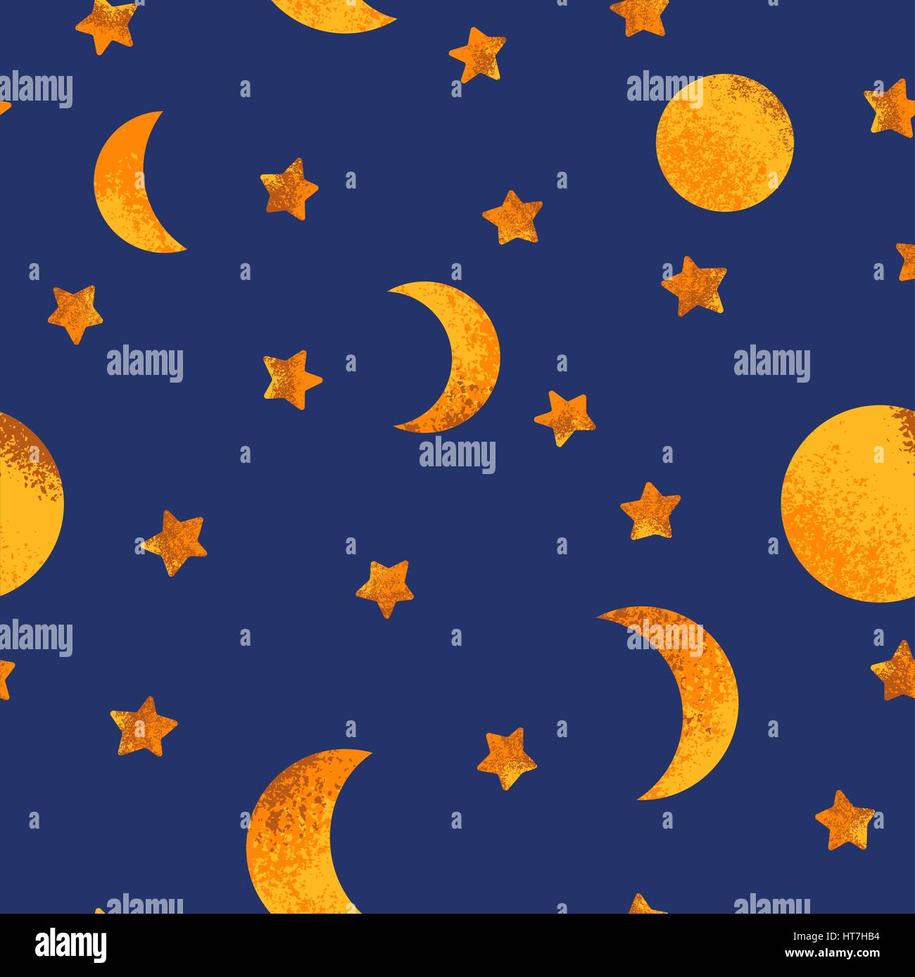 Seamless pattern sul tema cosmico Illustrazione Vettoriale