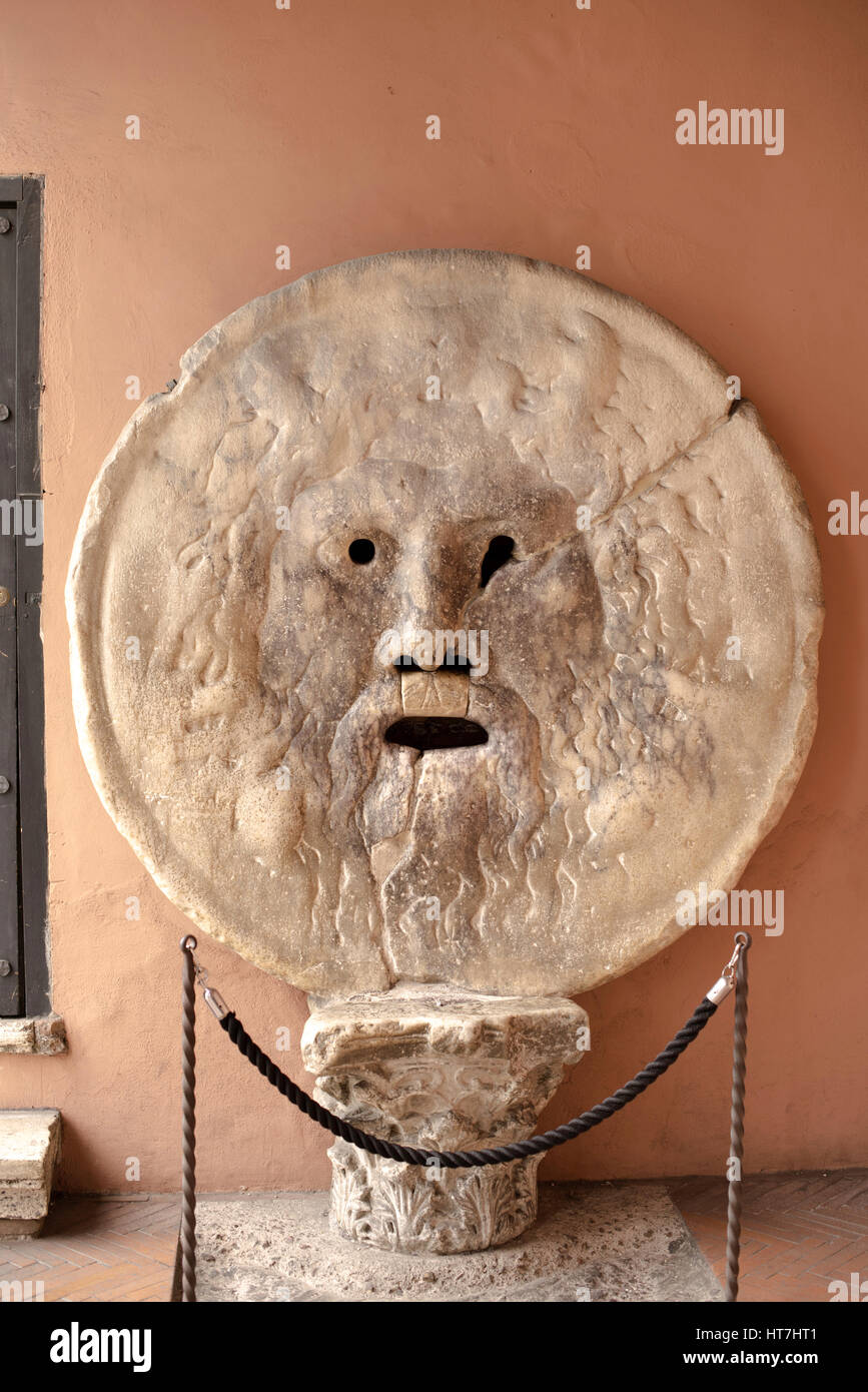 La Bocca della Verita/Bocca della Verità, Roma. Foto Stock