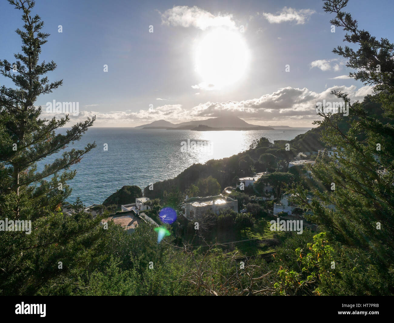 Faro di Capo Miseno, spiaggia miseno, medmar Foto Stock