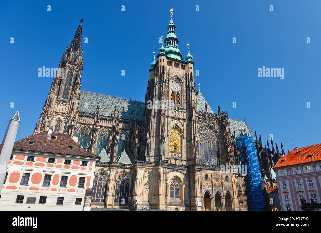 San Vitus Cathedral, Praga Foto Stock
