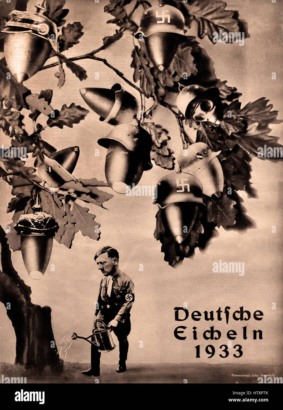 Deutche Eicheln - Deutsche Eicheln - Tedesco ghiande 1933Adolf Hitler - La Germania Nazista Berlino Seconda guerra mondiale Foto Stock