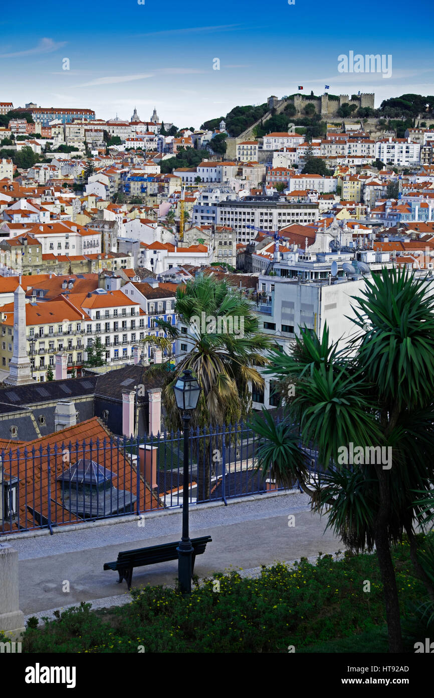 Paesaggio di Lisbona, Portogallo Foto Stock