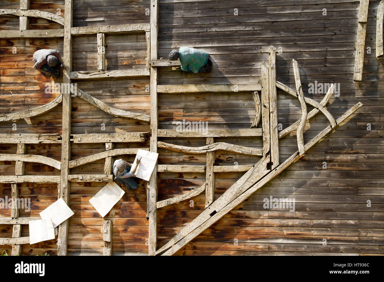 L'Écomusée d'Alsazia è il vivente più grande museo a cielo aperto in Francia e mostra un villaggio alsaziano risalente agli inizi del XX secolo. Essa illustra che cosa r Foto Stock