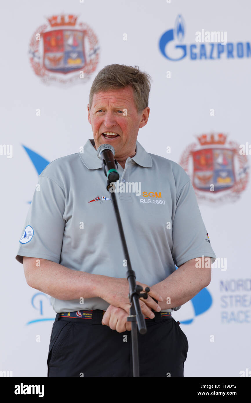 Il principe Alexander di Schleswig-Holstein alla cerimonia di apertura della regata a vela Nord Stream gara Foto Stock