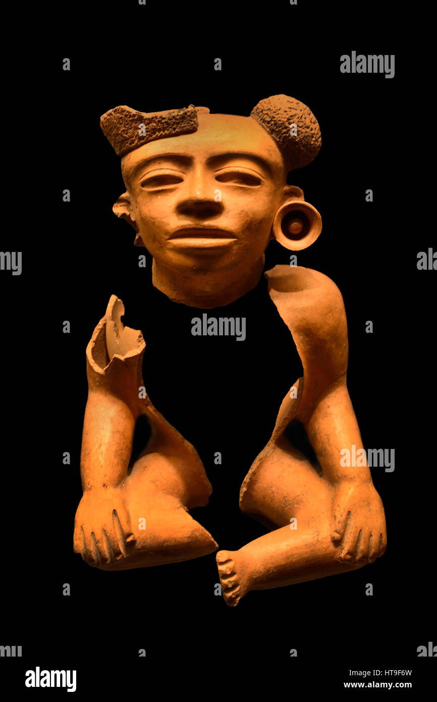 Creta figura 250 - 700 Messico Teotihuacan 26 x 19 x 18 cm la cultura maya - Maya Mesoamerican - Pre colombiana civiltà America centrale ( 2600 BC - 1500 AD ) American Foto Stock