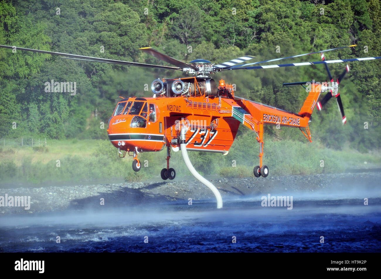 Hilocoptor S-64E Sky gru lotta contro gli incendi forestali Foto Stock