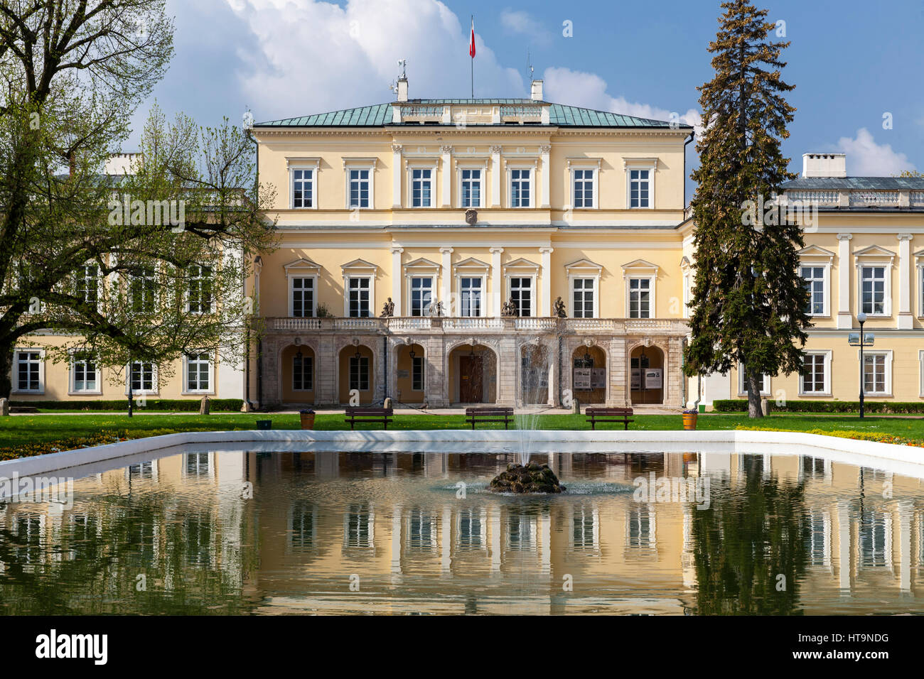 Il palazzo barocco della famiglia Czartoryski, Pulawy, in Polonia, in Europa. Foto Stock