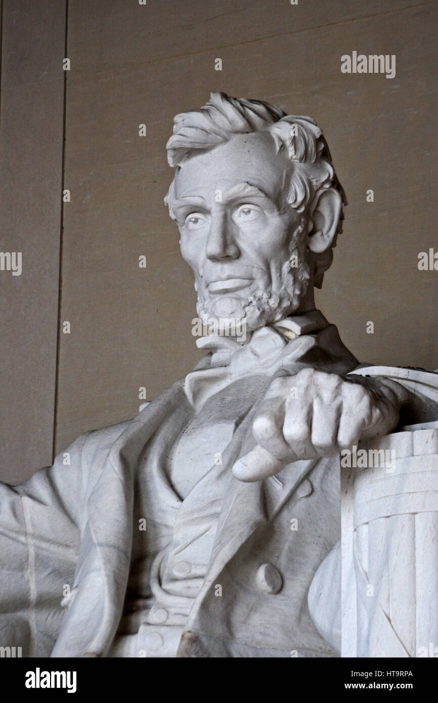 Il Lincoln Memorial a Washington DC, Stati Uniti d'America Foto Stock