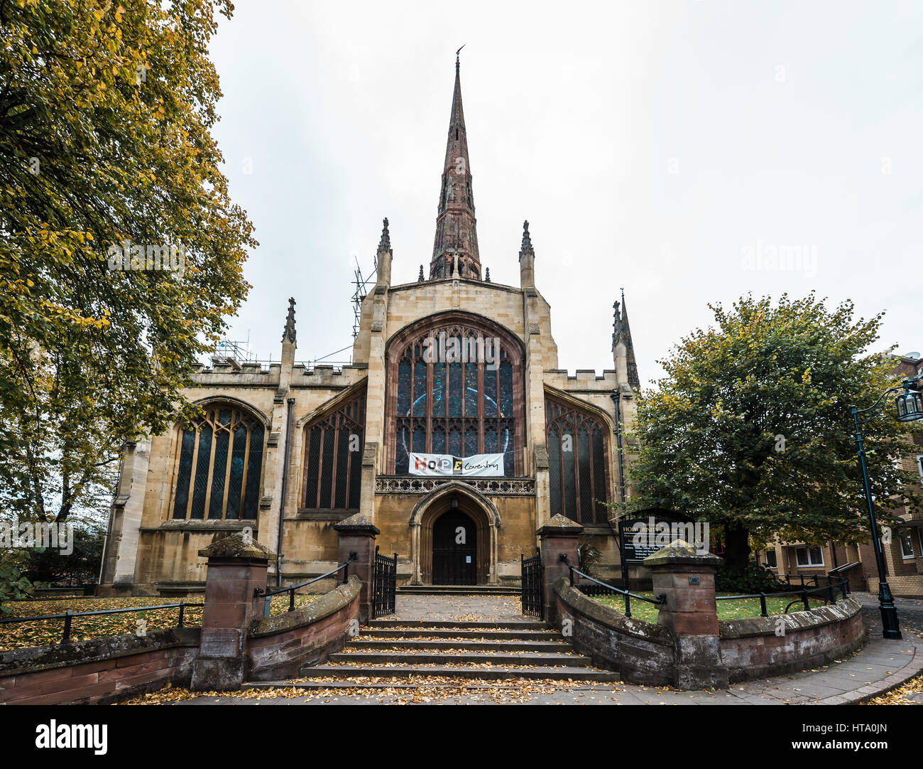 Coventry Inghilterra - Ottobre 23, 2016: Chiesa della Santa Trinità di Coventry, West Midlands, Inghilterra, Regno Unito, Europa occidentale. Foto Stock