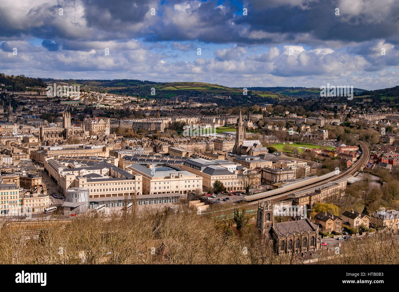 Bath City. Stazione ferroviaria. Foto Stock