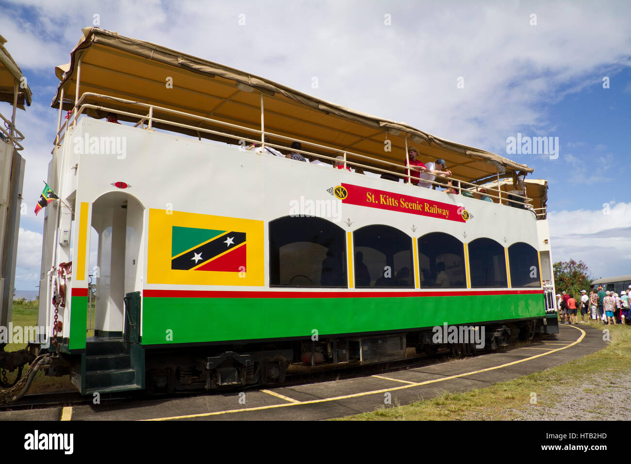 Ferrovia Scenica St Kitts e Nevis, dei Caraibi Foto Stock