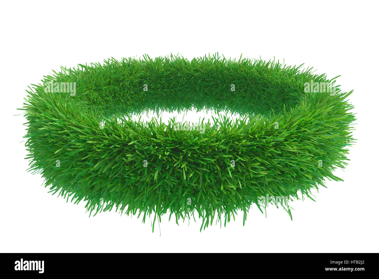 Prato cerchio arena. 3D rendering natura Foto Stock