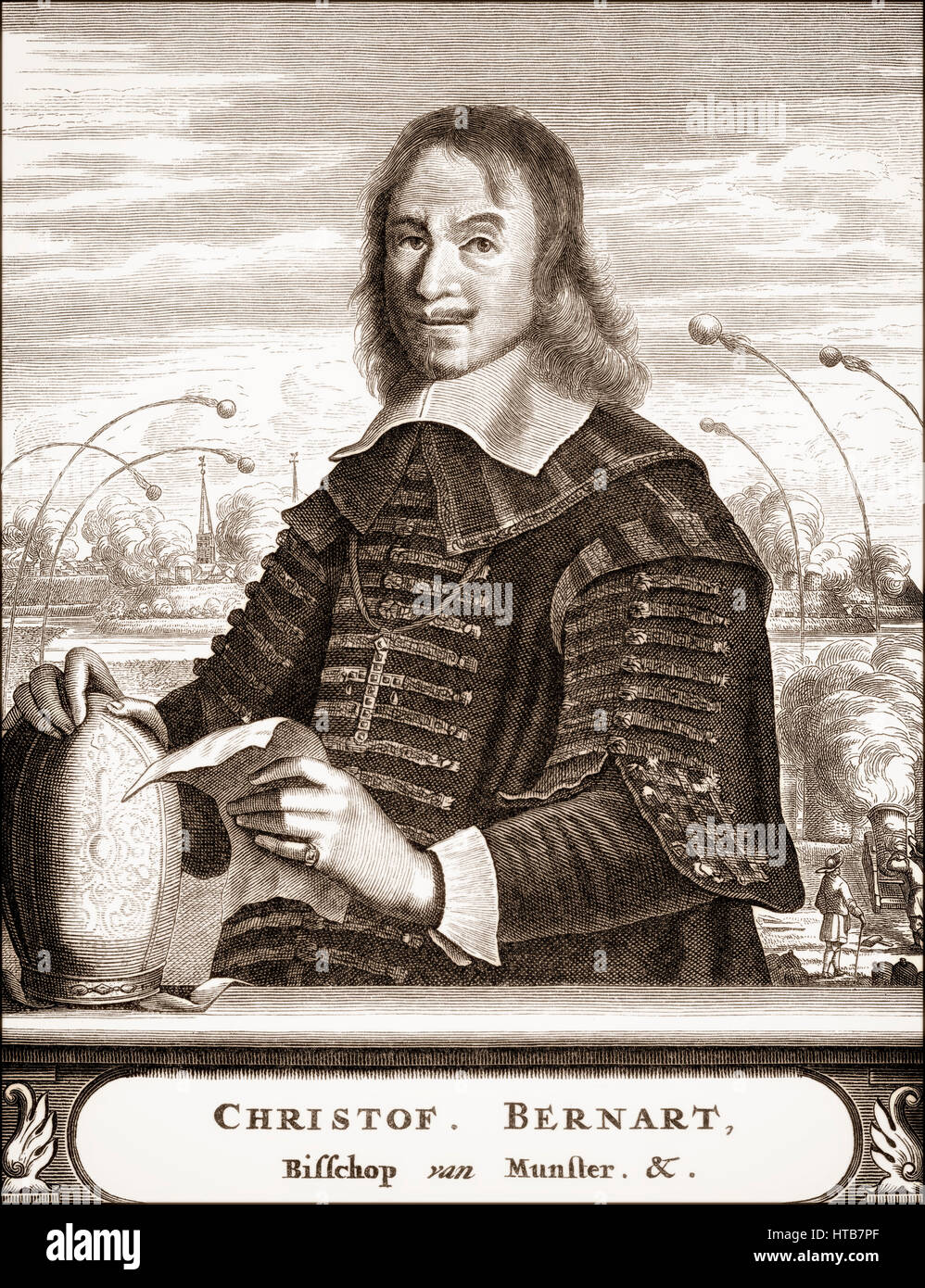 Christoph Bernhard Freiherr von Galen, 1606-1678, principe-vescovo di Münster Foto Stock