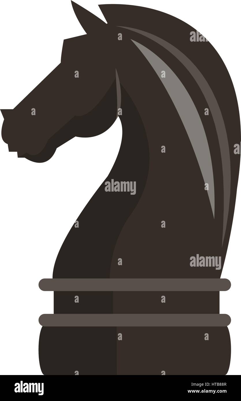 Knight pezzo degli scacchi Illustrazione Vettoriale