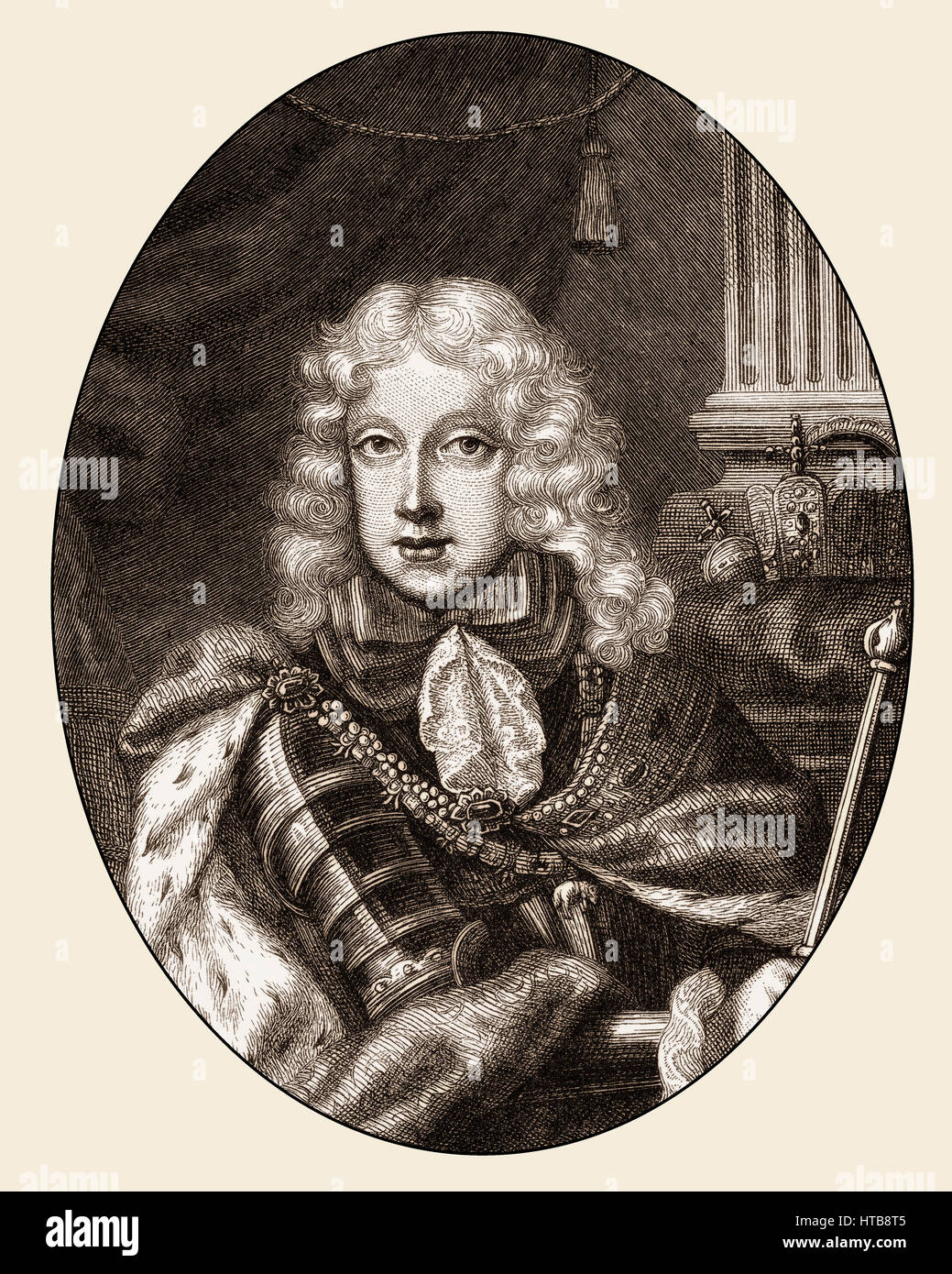 Giuseppe I, 1678-1711, Imperatore del Sacro Romano Impero Foto Stock