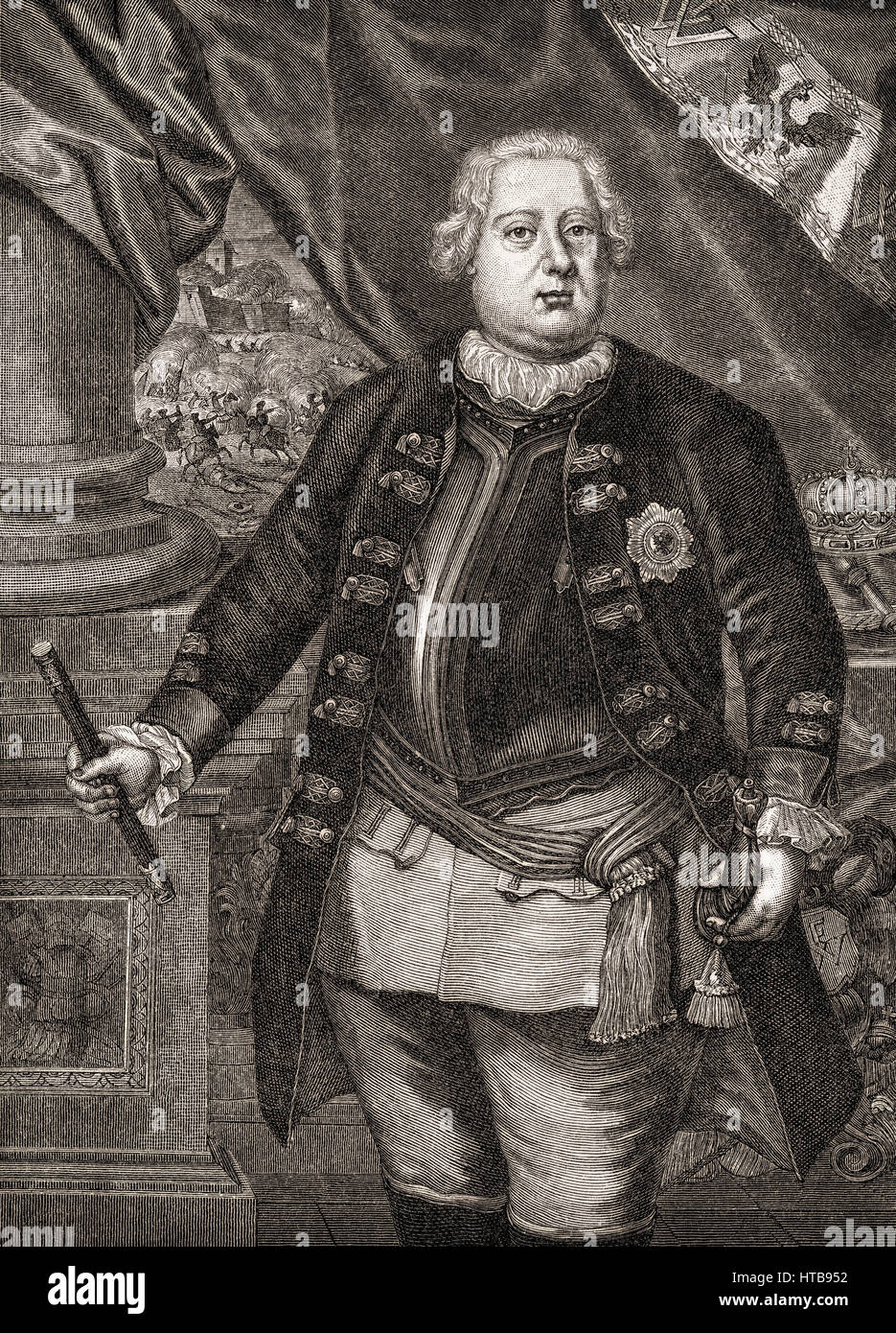 Federico Guglielmo I di Prussia, 1688-1740 Foto Stock