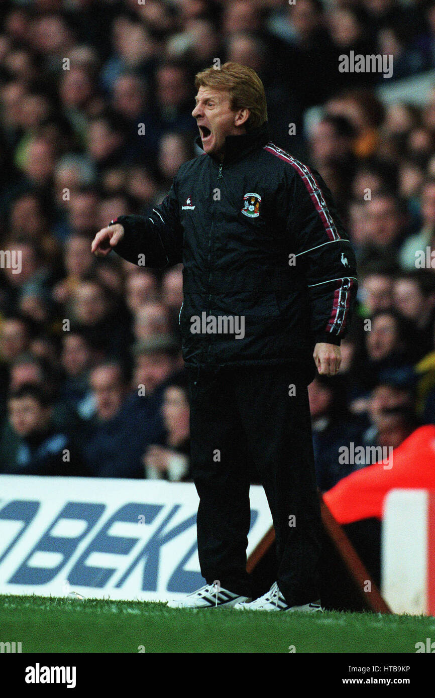 GORDON STRACHAN COVENTRY CITY FC MANAGER 06 Febbraio 1999 Foto Stock