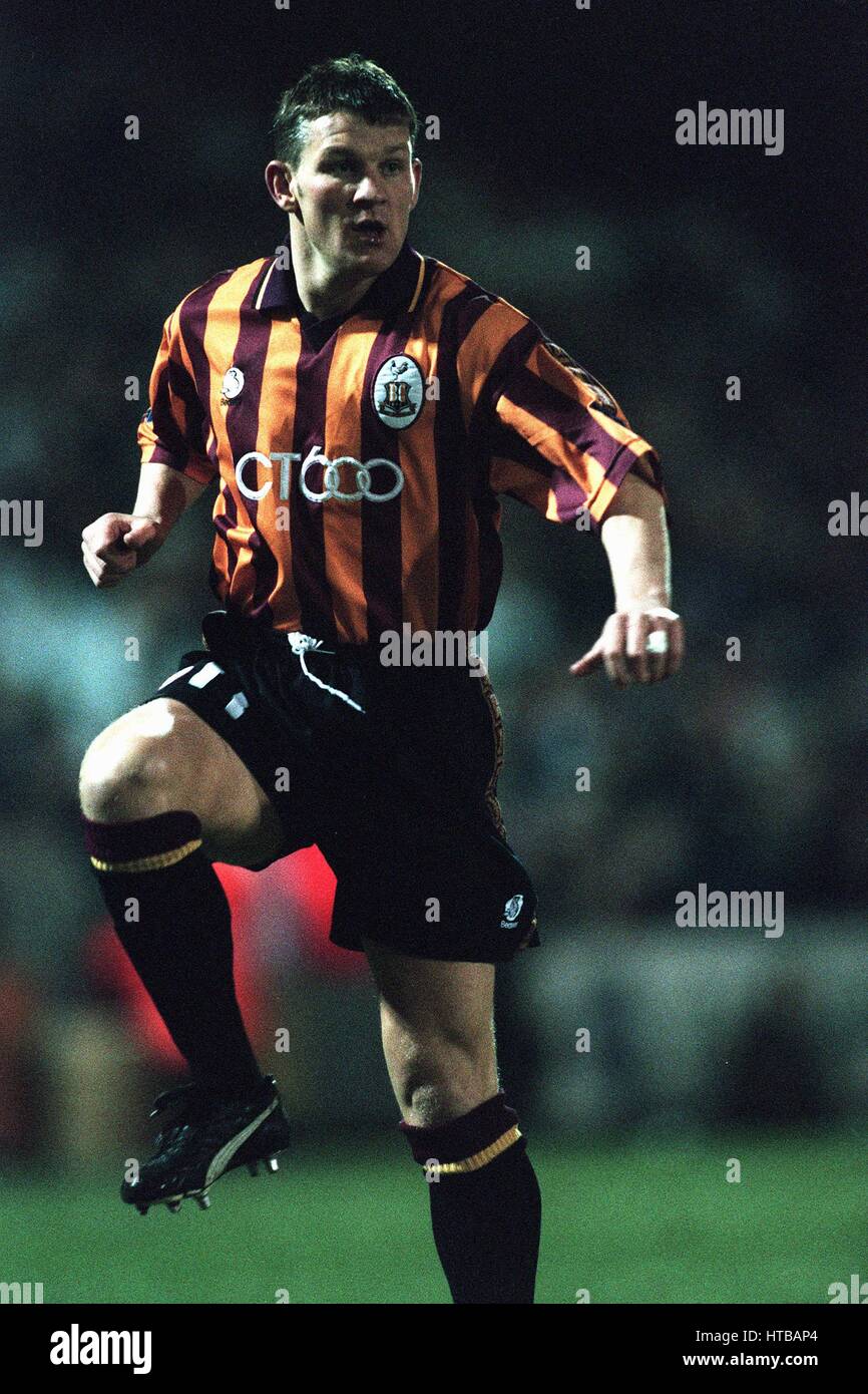 DEAN WINDASS BRADFORD CITY FC 09 Marzo 1999 Foto Stock