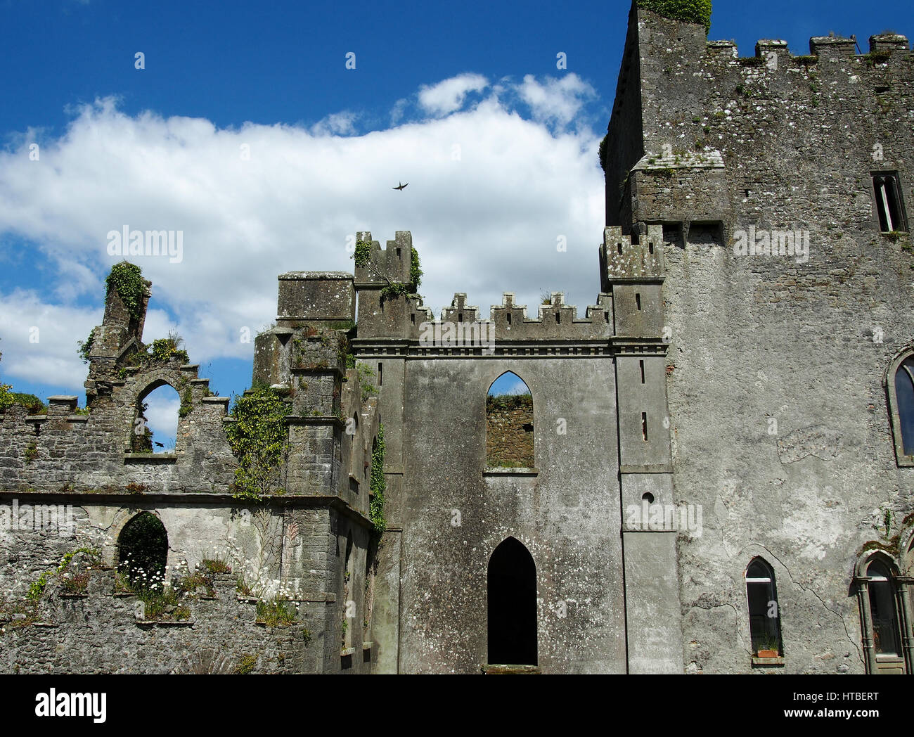 Leap castello è uno dei più ossessionato castelli in Irlanda. Foto Stock