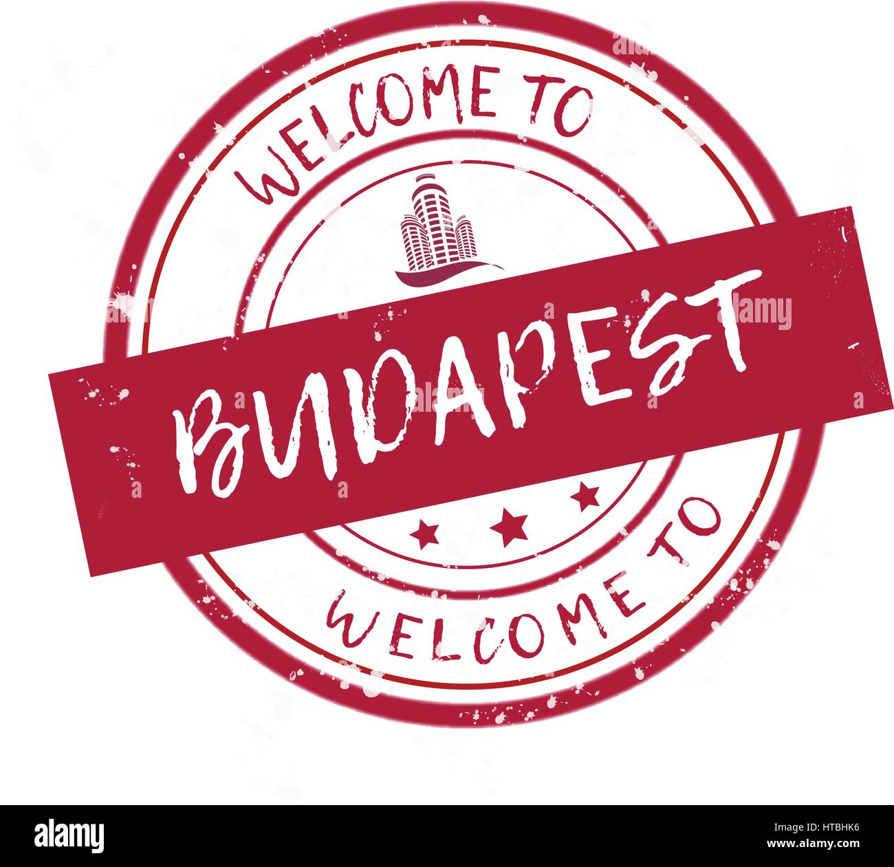 Benvenuti a Budapest Illustrazione Vettoriale